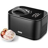 Iceman by Chefman Ice Cream Maker, No Pre-Freezing with Built-In Compressor, Makes Ice Cream, Froyo, Sorbet, Sherbet, Italian Ice, Frozen Yogurt, Digital Display w/ 3 Presets, 2 Pint Inserts Included