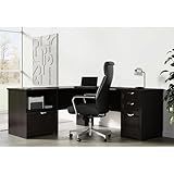 Realspace® Magellan Performance 71"W L-Shaped Corner Desk, Espresso