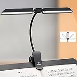 Vekkia Folding Music Stand Light - Portable 42 - Led Rechargeable, Super - Bright Clip - on Piano Lamp. Professional 5 Brightness×3 Color Temperature, for Grand Piano, Book Reading