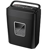 Bonsaii Paper Shredder, 8-Sheet Crosscut Home Office Shredder with 4.2 Gallon Bin, P-4 Security Level Document Shredder Shred Credit Card/Mail/Staple/Clip (C261-C Updated)