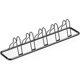 Simple Houseware 5-Bike Floor Storage Rack - Adjustable Bicycle Parking Stand & Garage Organizer for Road and Kids Bikes, Black