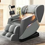 Srfzluxy Massage Chair Full Body, Zero Gravity Massage Chair with 16 Fix Rollers, Auto Massage Program, Foot and Calf Massage, Recliner Chair with Heating, Touch Screen Controller, Bluetooth Speaker