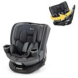 Safety 1st Turn and Go 360 ST Rotating All-in-One Convertible Car Seat, SafetySwivel Technology, SecureTech Installation, 3-in-1 Rear-Facing, Forward-Facing, Booster, 5-100 lbs, Siberian Caviar
