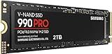 Samsung 990 PRO SSD 2TB NVMe M.2 PCIe Gen4, M.2 2280 Internal Solid State Hard Drive, Seq. Read Speeds Up to 7,450 MB/s for High End Computing, Gaming, and Heavy Duty Workstations, MZ-V9P2T0B/AM