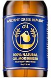 Ancient Greek Remedy Body Oil - Organic After Shower Face Oil & Body Moisturizer for Dry Skin - Almond, Jojoba, Olive, Lavender, Vitamin E Oils - Natural Clean Facial Skincare for Women & Men, 4 oz