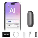 PLAUD NotePin Voice Recorder, AI Voice Recorder, App Control, AI Notetaker, AI Transcribe & Summarize, Support 112 Languages, 64GB Memory, Audio Recorder for Lectures, Meetings, Cosmic Gray