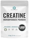 Instant Creatine Monohydrate Powder, 5g Per Serving – 240 Servings | Micronized, Unflavored, Fast Absorbing Formula | Supports Strength, Power, & High-Intensity Training* | Vegan, Keto, Non-GMO