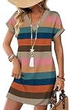Spring Dresses for Women 2026 Boho Summer Cruise Outfits Beach Vacation Clothes Midi Hawaiian Dresses with Pockets Sleeveless Sundress Business Casual Tropical Resort Wear Travel Holiday L