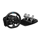 Logitech G923 Racing Wheel and Pedals for Xbox X|S, Xbox One and PC Featuring TRUEFORCE up to 1000 Hz Force Feedback, Responsive Pedal, Dual Clutch Launch Control, and Genuine Leather Wheel Cover