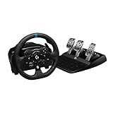 Logitech G923 Racing Wheel and Pedals for Xbox X|S, Xbox One and PC Featuring TRUEFORCE up to 1000 Hz Force Feedback, Responsive Pedal, Dual Clutch Launch Control, and Genuine Leather Wheel Cover