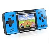 Handheld Game for Kids -Preloaded 220 Retro Video Games, Portable Gaming Player with Rechargeable Battery 3.0" LCD Screen, Mini Arcade Electronic Toy Gifts for Boys Girls (Black+Blue)