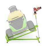Heavy Duty Steel Riding Mower Lift 880Lbs Lawn Mower Lift Jack, Foldable Lawn Tractor Lift, Mower Jack with Manual & Power Tool Handle for Lawn Mowers and Garden Tractors, Small, Green