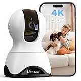 VIMTAG 4K Security Camera Indoor, 5G Pet Camera with Phone App for Dog/Cat, 360° Pan/Tilt Cameras for Home/Nanny/Baby/Room, Night Vision, Motion Tracking, Dual-Band WiFi, 2-Way Audio, Cloud & SD Card