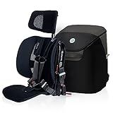 WAYB Pico Travel Car Seat with Premium Carrying Bag- Lightweight, Portable, Foldable - Perfect for Airplanes, Rideshares, and Road Trips - Forward Facing for Kids 22-50 lbs. and 30-45"