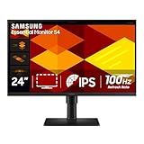 Samsung 24” (S40GD) Borderless Business Monitor with IPS Panel, 100Hz Refresh Rate, Eye Saver Mode, Ergonomic Design, Game Picture Mode, LS24D402GANXGO, 3 Yr Warranty
