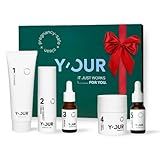 Y'OUR Non-Toxic, Pregnancy-Safe Skincare Set – 5-Step System with Cleanser, Day Cream, Serum, Night Cream & Hydration Serum – Soothing & Rejuvenating – Gentle and Non-Comedogenic Formula. Holiday Gift