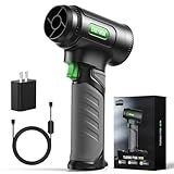 Easywox Cordless Leaf Blower & Car Dryer – 64mm Motor, 756W, 1200G Wind,3000mAh Battery with 30W Fast Charging –Turbo Dryer Blower for car Drying, Leaves, Snow, Home & Garden Cleaning