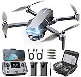 GPS Drone with Camera 4K, Under 249g, 45 Mins Flight, Brushless Motor, Light, Auto Follow, Tap Fly & Circle Fly, One Key Start, Foldable Drone for Adults Beginners