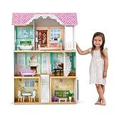 Delta Children MySize Dollhouse - Large 3-Story Dollhouse with 7 Rooms Includes 12 Accessories - Fits 12-inch Dolls - Pretend Play Dream Gift for Ages 3+