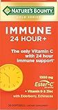 Nature's Bounty Immune 24 Hour +, The only Vitamin C with 24 Hour Immune Support from Ester-C, 1000 mg Vitamin C, D & Zinc, Gluten Free, Rapid Release Softgels, 2 Softgels per Day, 50 Count