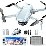 Drone with Camera, 2K HD FPV Drones for Adults, Mini Drone with Gravity Control, One Key Take Off/Land, Waypoint Fly, Gestures Selfie, 3 Speed Modes, RC Drone for Beginners with 2 Batteries