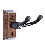 Moodve Black Walnut Ukulele Hanger, Holder, Wall Mount, Fits Ukulele/Mandolin/Banjo, Display, Storage, Modern Style