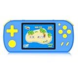 CCTU Handheld Games for Kids Preloaded 218 Retro Video Games, Portable Gaming System with 3.0" Screen Rechargeable Battery, Mini Travel Electronic Toy Birthday Gifts for Boys Girls (Blue)