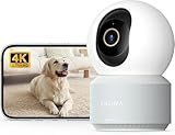 Anona Pano 4K UHD Indoor Camera, Pet/Dog/Baby Security Camera with Phone App, 360° Pan-Tilt, 2.4G/5G Dual-Band Wi-Fi 6, Auto-Tracking, Person/Pet/Baby Crying Detection, Privacy Mode, Two-Way Audio