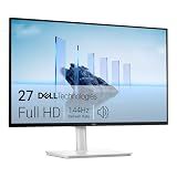 Dell 27 Plus Monitor - S2725HSM - 27-inch FHD (1920x1080) 144Hz 1ms Display, 2 x 3W Speakers, HDMI Connectivity, Height/Tilt/Pivot/Swivel Adjustability, AMD FreeSync - Ash White