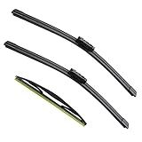 3 Factory Wiper Blade Replacement for Subaru Impreza 2017-2020 2021 2022 2023 Crosstrek 2018-2021 2022 2023 Original Equipment Windshield Window Wiper Blades Blades Set - 26"/16"/12"(Set of 3)