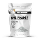 It's Just! - HMB Powder, 250g, Beta-Hydroxy Beta-Methylbutyrate, as Calcium HMB, Batch Tested Gluten Free, Non-GMO, Heavy Metal Tested, Keto Friendly (Unflavored, 250g)