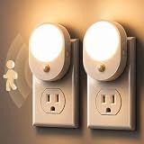 L LOHAS LED Motion Sensor Night Light,[2-Pack] Night Lights Plug into Wall