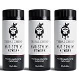 Tribal Chimp Hair Styling Powder, All-day Invisible Hold Hair Volumizer and Texture Powder for Men and Women, Styling Powder with Matte Finish - 3-Piece Set, 10g