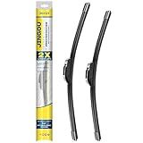 JINGOU 26''+19'' Front Windshield Wiper Blades Compatible with 2008-2017 Honda Accord 2010-2015 Toyota Prius OEM QUALITY Premium All-Season Automotive Replacement Wipers (Pack of 2)