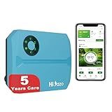 Smart Sprinklers Controller WiFi, Irrigation Controller Easy Use App Enabled, 4 Zone + 16 Plans, Save Water Auto Skin Rain, Freeze & Wind, 10 Minutes Install