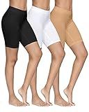 YADIFEN 3 Pack Slip Shorts for Under Dresses Seamless Anti Chafing Underwear Shaping Boyshort Smooth Panties for Women