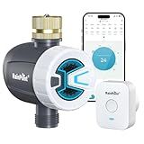 RAINPOINT WiFi Water Timer, Sprinkler Timer for Garden Hose, Smart Automatic Irrigation System with Brass Inlet for Yard, Lawn, APP Remote Control via 2.4Ghz WiFi and Bluetooth