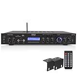 Pyle 5 Channel Rack Mount Bluetooth Amplifier Receiver - Home Theater Amp, Speaker Amplifier, Bluetooth Wireless Streaming, MP3/USB/SD/AUX/FM Radio, 200Watt, w/Digital ID3 LCD Display from - PDA7BU.5