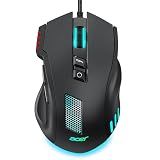 Acer Wired Gaming Mouse, 12,800 DPI RGB Ergonomic Computer Mouse for PC