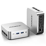 ACEMAGIC Mini Pc Computers, Intel Twin Lake N150(Turbo 3.6GHz), 16GB DDR4 RAM 1TB PCIe M.2 SSD Mini Computer, Vista V1 UHD 4K HDMI DP, Dual WiFi/Bt, Gigabit Ethernet Vesa, Home/Office Micro Pc