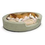 K&H Heated Dog Bed, Thermo-Snuggly Sleeper Indoor, Safety Listed, Medium 6W