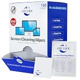 ARCHXX Screen Wipes for Electronics, 120 Count 6"x6" Pre-Moistened Screen Cleaner for Screens, Computer,Laptop,Tablet,Phone,Monitor,Car Screen Cleaner, Lens Wipes Individually Wrapped