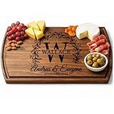 Personalized Cutting Board - Personalized Wedding Gifts for Couple - Custom Cutting Board Wood Engraved- Housewarming Gifts New Home - Best Present for Wedding, Bridal Shower, Engagement & Anniversary