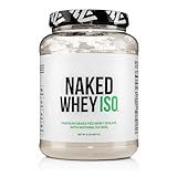NAKED Whey Isolate Protein - Only 2 Ingredients, 30g Grass-Fed Protein, Zero Carb, Unflavored, Undenatured, Non-GMO, No Soy, Gluten-Free, No Preservatives - 28 Servings