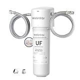 Waterdrop 10UAW-UF 0.01 μm Ultra Filtration Under Sink Water Filter for Baçtёria Reduction, Reduces Lead, Chlorine, Bad Taste & Odor, 8K Gallons, Direct Connect to Kitchen Faucet, USA Tech