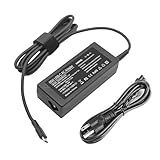65W 45W USB C Laptop Power Replacement Adapter Charger for Lenovo Chromebook/Yoga/ThinkPad/HP Chromebook/Dell Laptop USB Type C Power Adapter