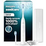 Philips Sonicare 5950 Rechargeable Electric Toothbrush, 2 Brush Head, White