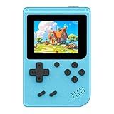 Retro Gaming Console, Portable Video Game Console with 3.0 inch IPS Screen and Preloaded 400 Classic Video Games, Mini Retro Handheld Game Console (Blue)