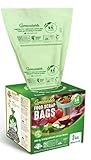 UNNI Compostable Trash Bags, 3 Gallon / 11.35 Liter, 100 Count, Extra Thick 0.71 Mil Small Kitchen Food Scrap Bin Liners, Certified by BPI, CMA & OK compost HOME, Meets the ASTM D6400 Standard