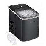 Frigidaire Countertop Portable, 26 lb per Day Bullet Ice Maker Machine (Black Stainless Steel)